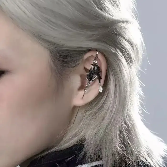 Boucles d'oreilles gothiques pour filles