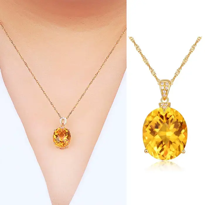 Bijoux en Citrine naturelle