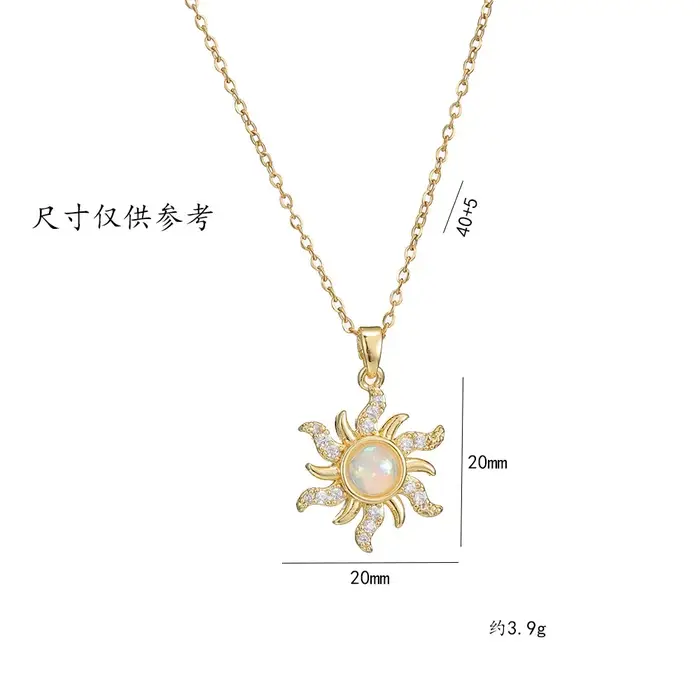Collier soleil, bijoux femme