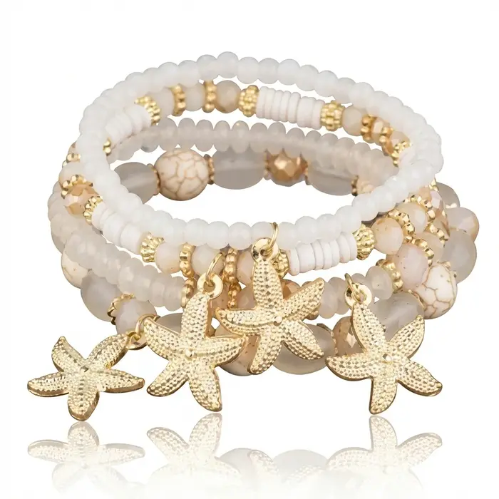 Bracelet bohème en perles pour femme, bijou de plage exquis, fait main, accessoire de mode estival