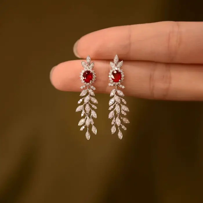 Boucles d'oreilles vintage en argent 925