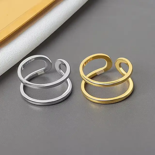 Bague Ouverte en Argent pour Femme