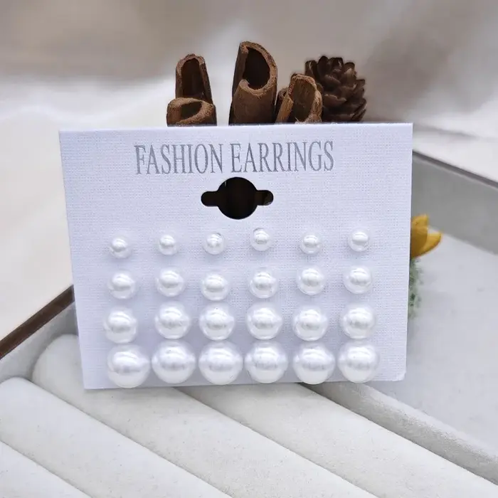 12 paires de boucles d'oreilles pour femmes