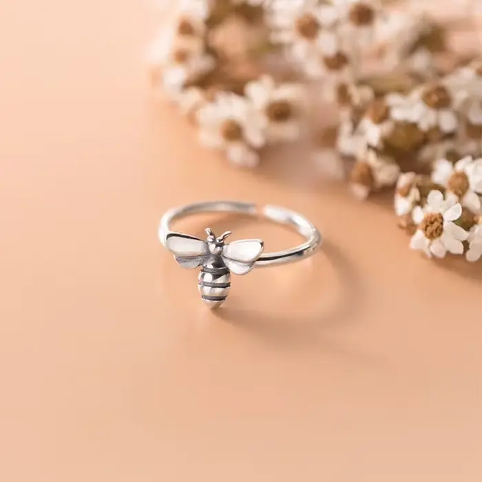 VENTFILLE – bague topaze en argent Sterling 925 pour femmes, cadeau en dentelle ajourée, large et po
