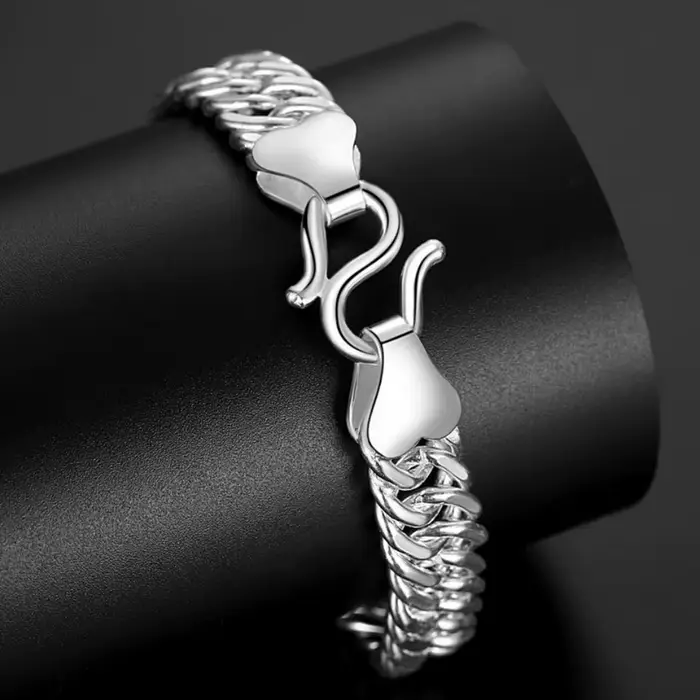 Bracelet chaîne en platine véritable PT950 pour homme, design masculin de luxe léger, bijou haut de gamme, cadeau pour petit ami