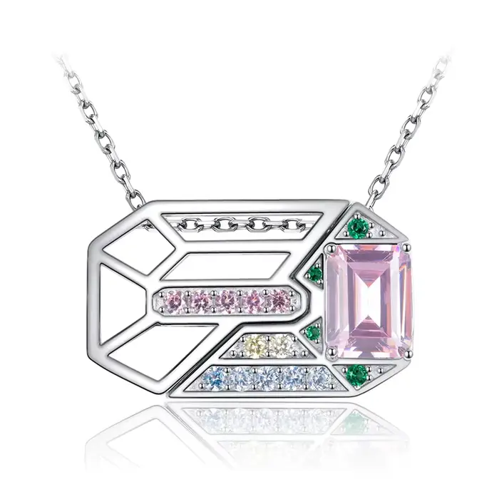 LARANCE JewelryPalace boucles d'oreilles en pierres précieuses pendentif bague en argent Sterling 925 plaqué or Rose jaune 14 carats bijoux pour femmes