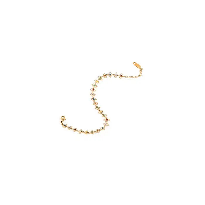 YACHAN 18K plaqué or français acier inoxydable femmes collier couleur émail charme clavicule Choke J