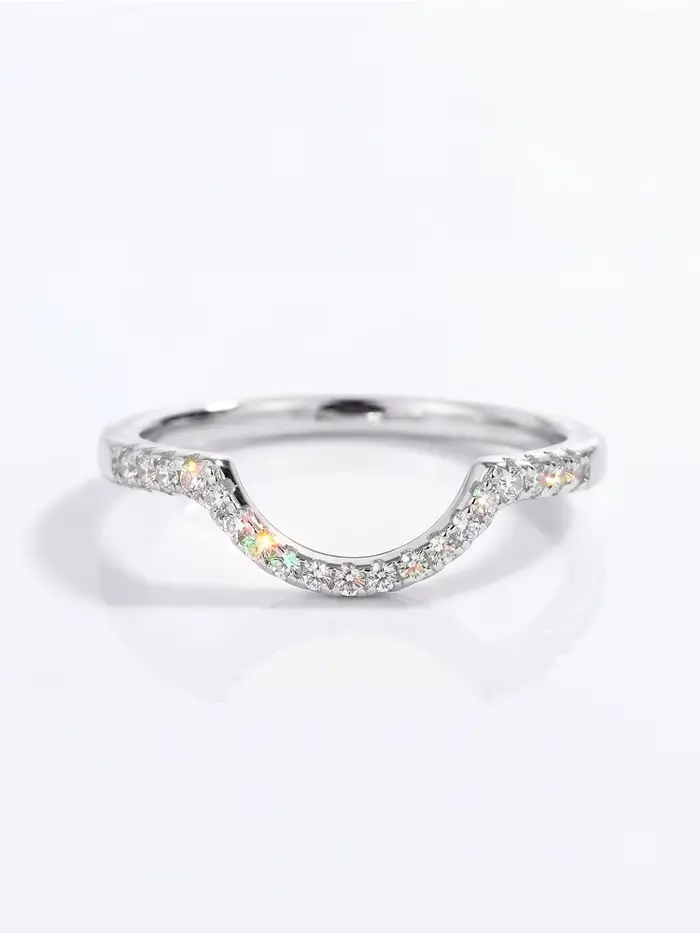 Bague en moissanite véritable argent sterling 925 pour mariage fiançailles alliance de luxe classique femmes