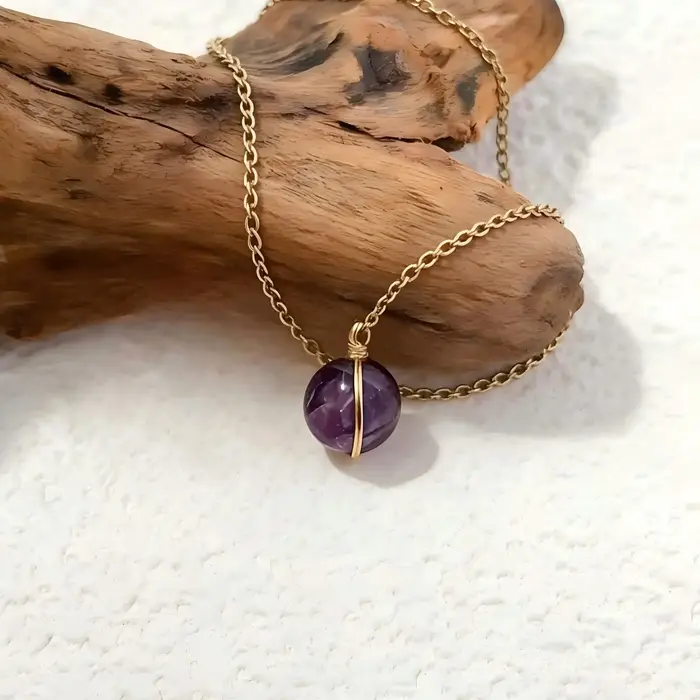 Collier en pierre naturelle pour femmes