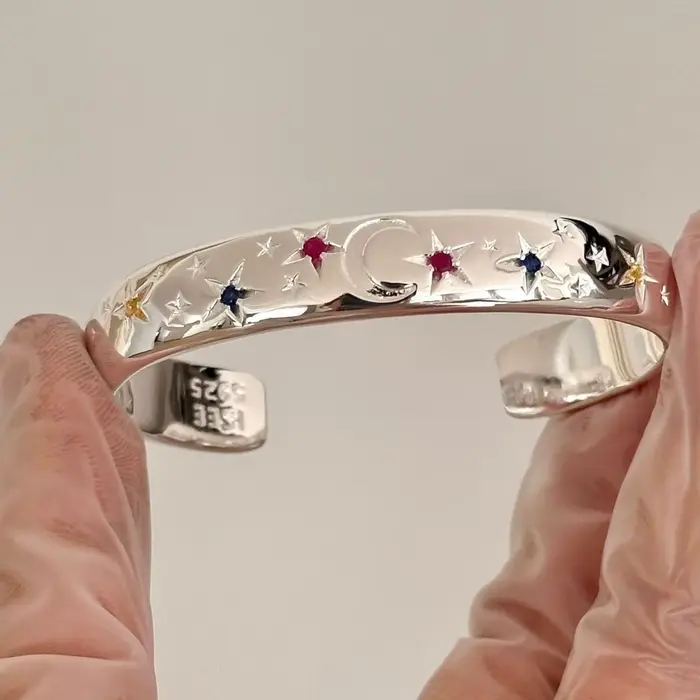 Bracelet ouvert étoile Bracelets ouverts faits à la main