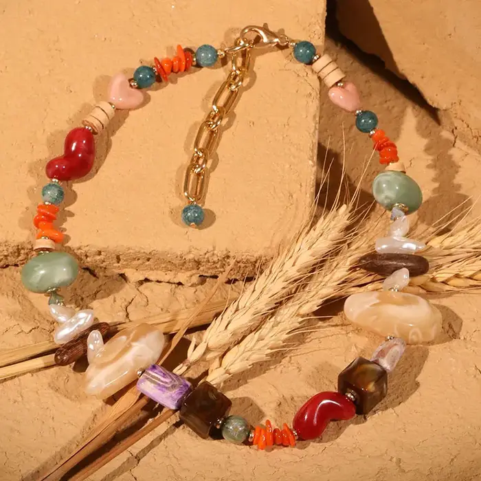 Collier Bohème de Perles pour Femme, Bijoux de ixde Mariage
