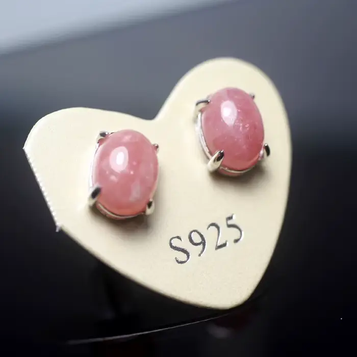 Boucles d'oreilles Meihan en pierres semi-précieuses naturelles, argent sterling 925, bijoux fins, a