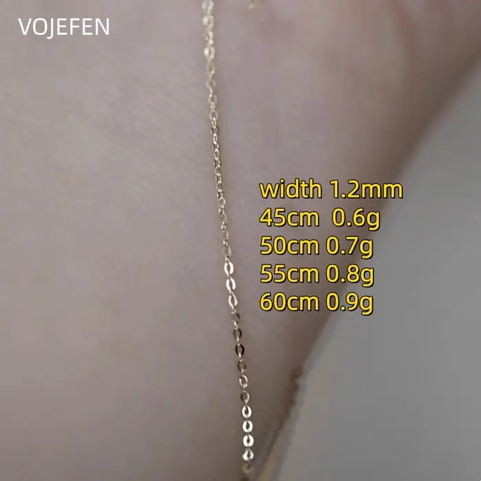 VOJEFEN – colliers en or 9K véritable AU375