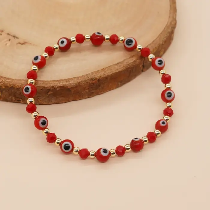 Bracelet de style ethnique bohème transfrontalier populaire avec perles de cuivre