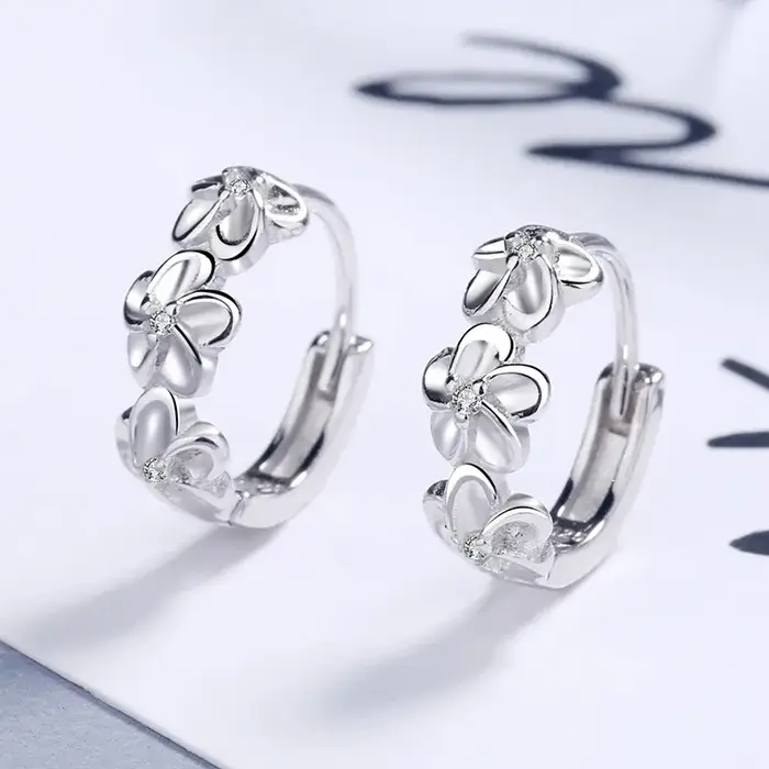 Boucles d'oreilles à aiguilles en argent Sterling 925 pour femmes
