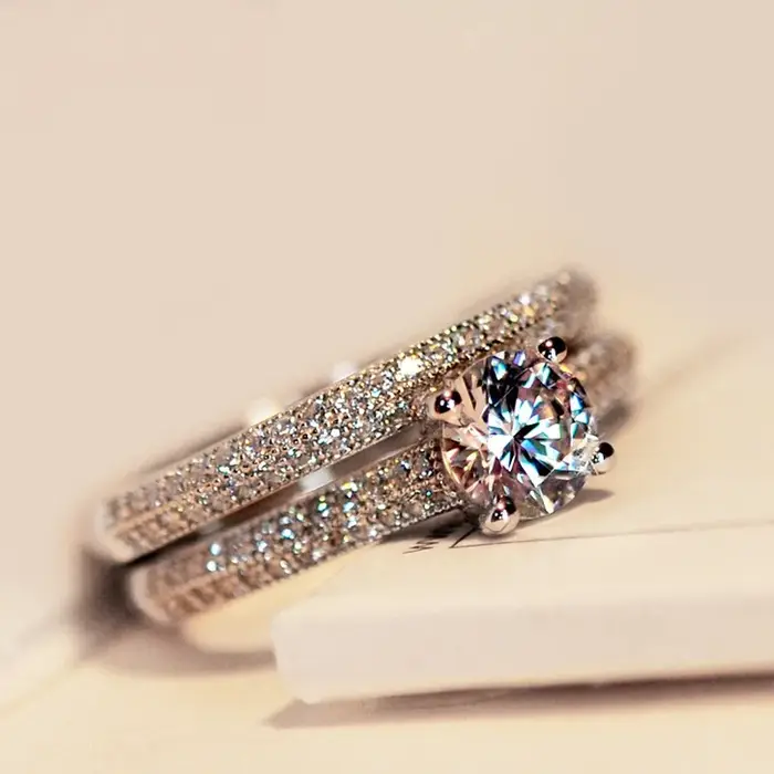 Bague de mariage en argent Sterling 925 sertie de Zircon AAAAA élégante et polyvalente pour femmes occasions spéciales anniversaires fiançailles cérémonies soirées galas