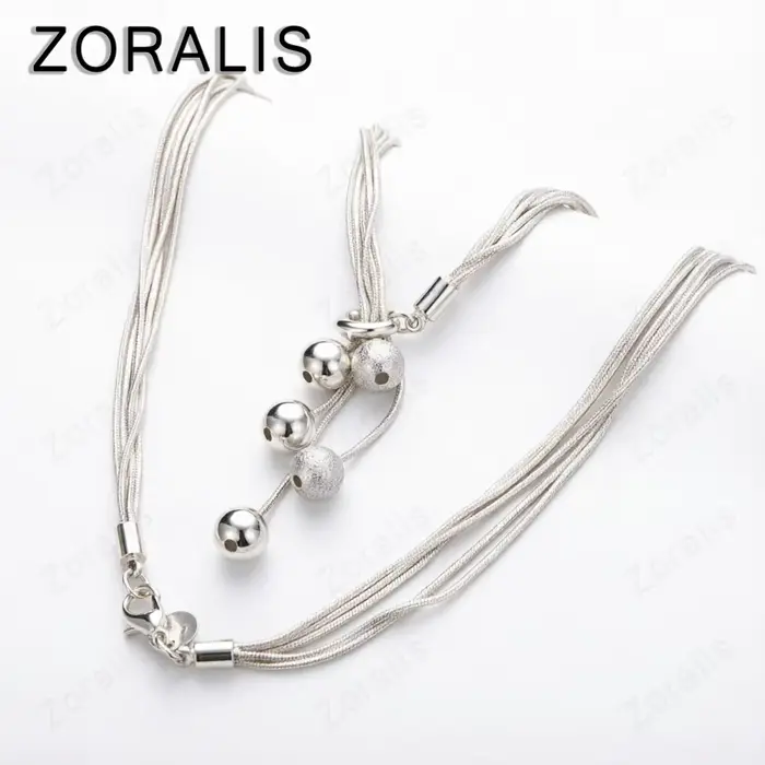 Collier en or 18 carats avec pendentif à cinq perles lisses givrées, chaîne de 18 pouces, pour femme