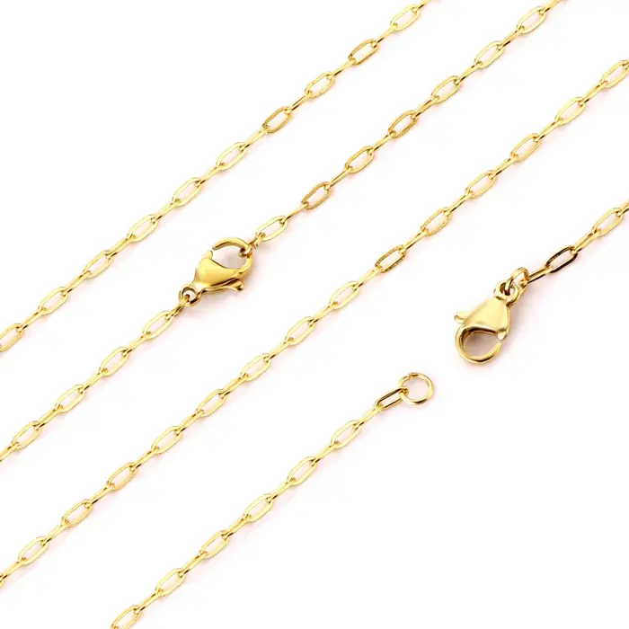 Collier à maillons en acier inoxydable