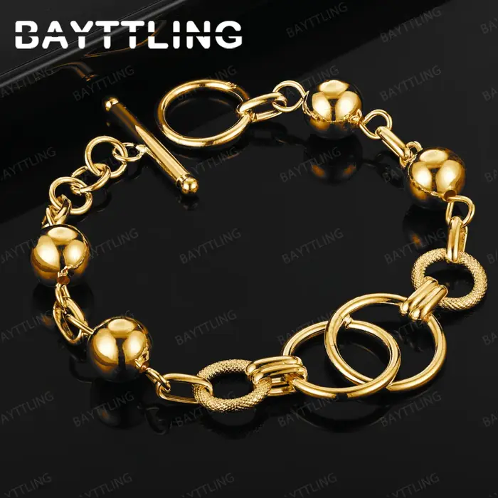 Bracelet rond géométrique délicat en argent Sterling 925