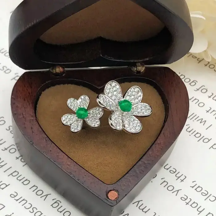 Bague de Doigt de Camélia Tridimensionnel Ajustable, Style Vintage, Indépendance Française, Micro-En