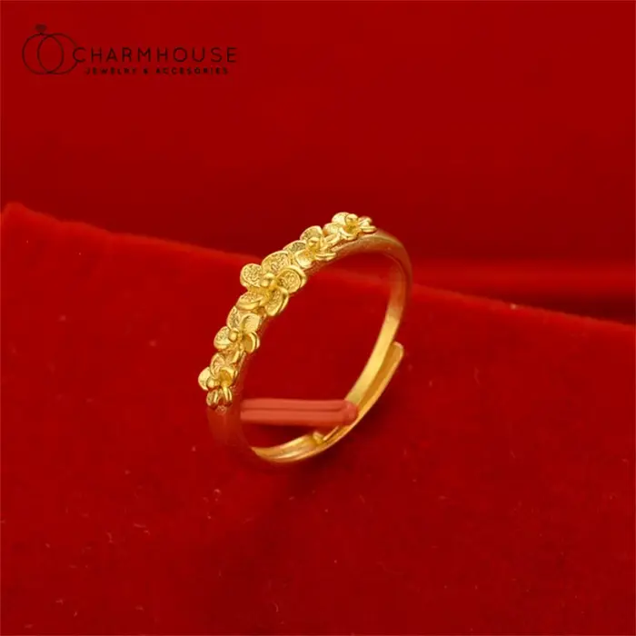 Bagues de fiançailles pour femmes, couleur or, multi-fleurs, fine, bracelet de mariage réglable, acc