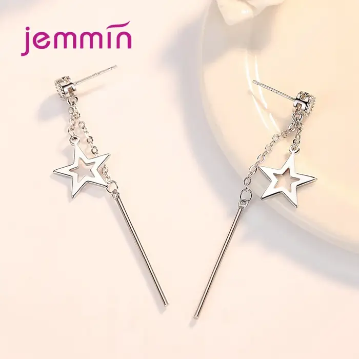 Boucles d'oreilles géométriques en argent Sterling 925 pur