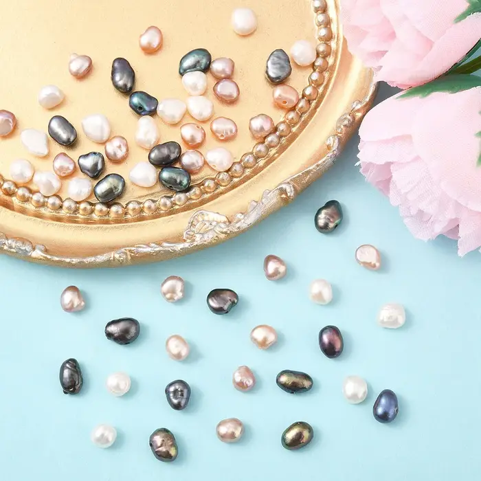 Perles de culture d'eau douce naturelles baroques Keshi pour bijoux personnalisés occasions spéciales femmes artisanat