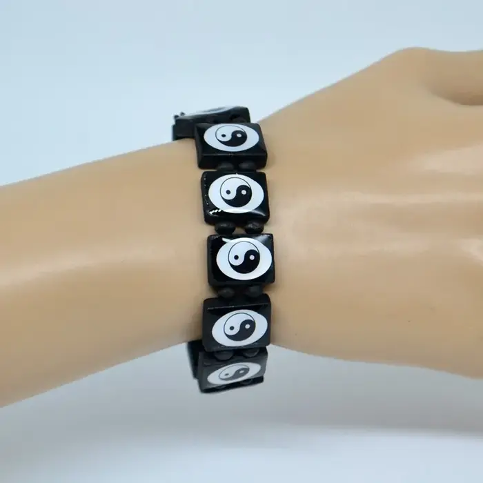 Tai Chi Yin & Yang – Bracelet en bois chinois