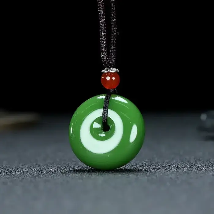Pendentif en Pierres Précieuses pour Homme et Femme, Bijoux de Charme Naturel, Vintage, Amulette de 