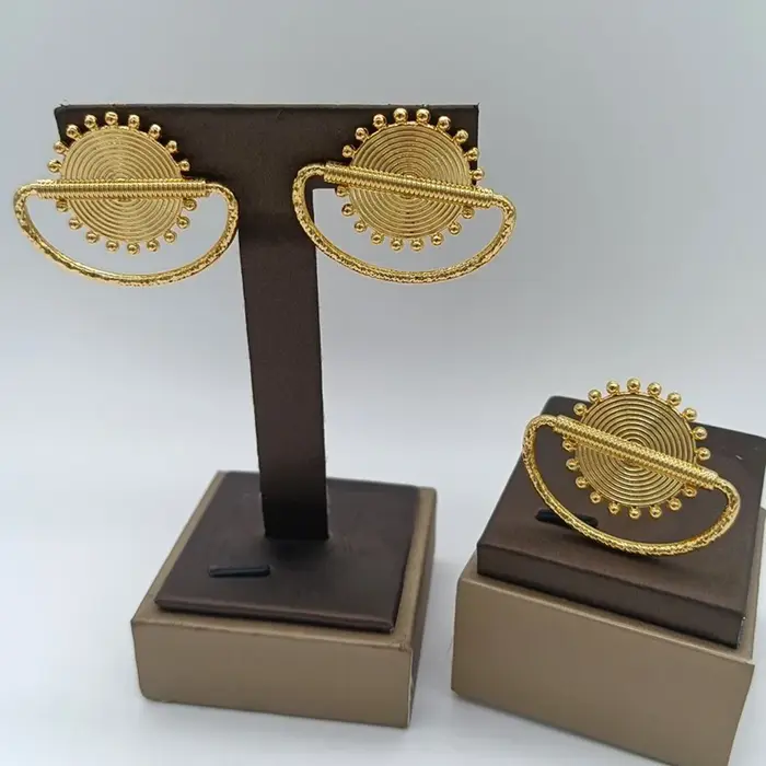Ensemble de bijoux en or de Dubaï pour femmes