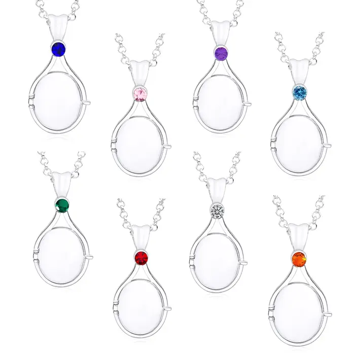 Hanreshe-Collier en cuivre plaqué argent H2o