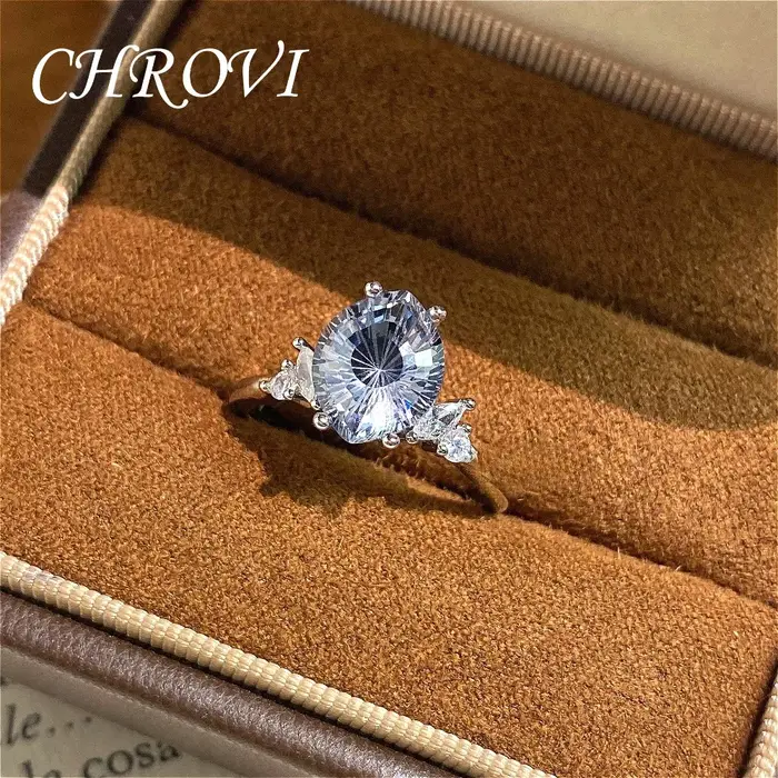 Bague gothique en argent sterling rétro de luxe léger avec pierres précieuses, bagues polyvalentes e