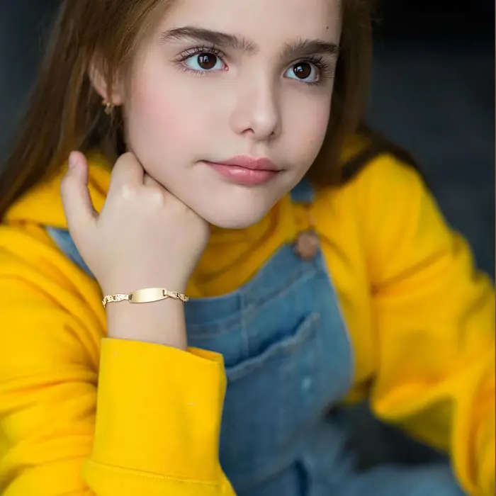 Bracelet Personnalisé en Acier Inoxydable pour Bébé