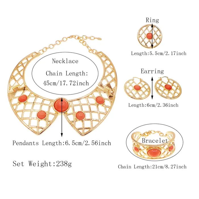 Ensemble de bijoux à la mode pour femmes, collier à nœud, Style découpé en maille, Bracelets pour Banquet, dîner de mariage, bagues, boucles d'oreilles, cadeaux pour femmes