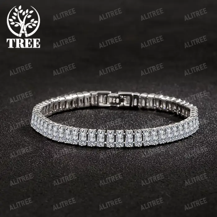 Offres spéciales 925 Bracelet en argent Sterling couleur Noble cristal main pour femmes hommes charm