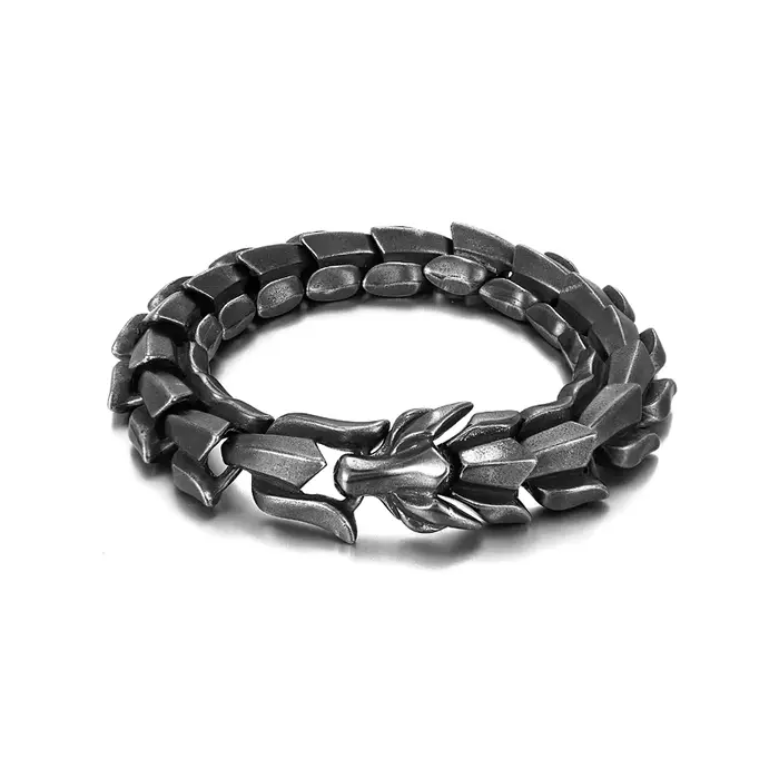Bracelets Dragon Viking dominateur Vintage, en acier inoxydable 316L, Animal nordique pour hommes, b