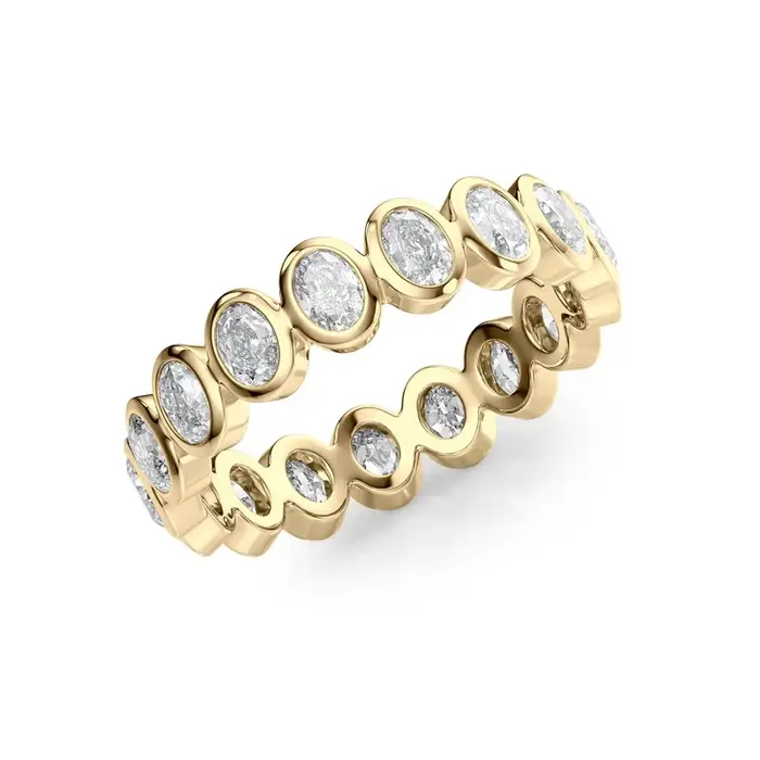 Bague ovale en Zircon pour femmes
