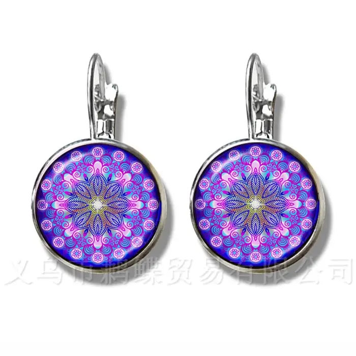 Boucles d'oreilles de Yoga au henné indien classique