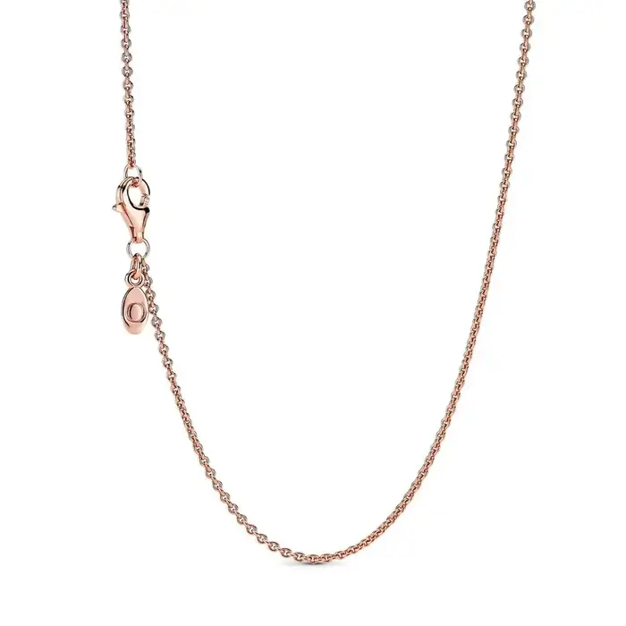 925 argent sterling nouveaux bijoux pour femmes collier en or rose peut être conçu