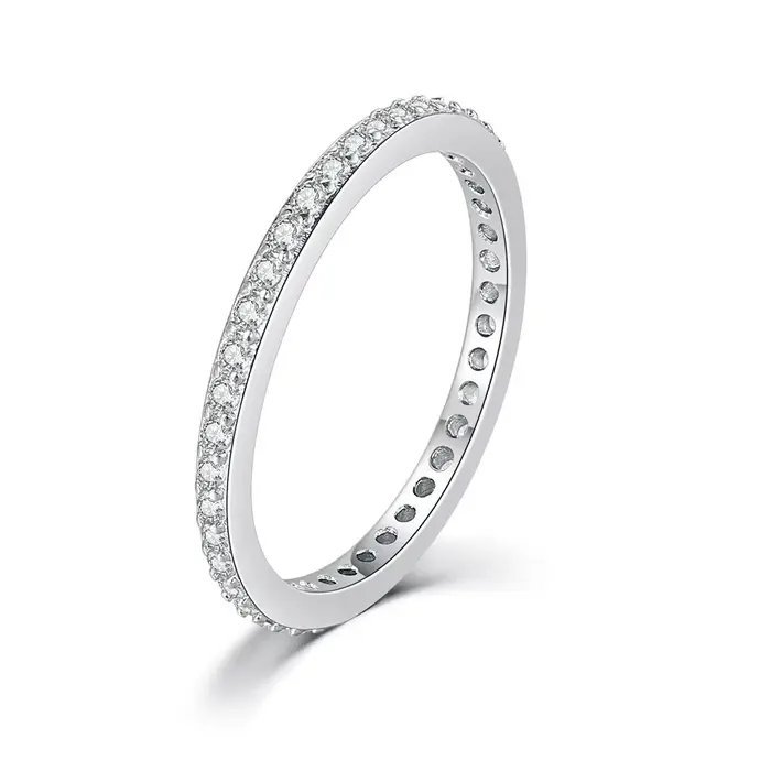 Bague de Fiançailles en Argent pour Femme, Microscope Fin et Délicat, Anneau Rond, Bijoux, Document 