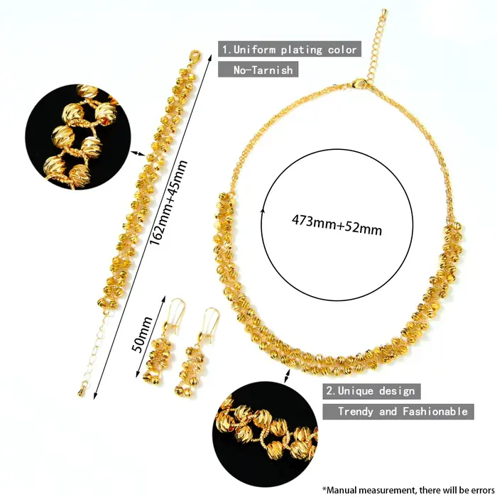 Ensemble de bijoux de mode de Dubaï de haute qualité
