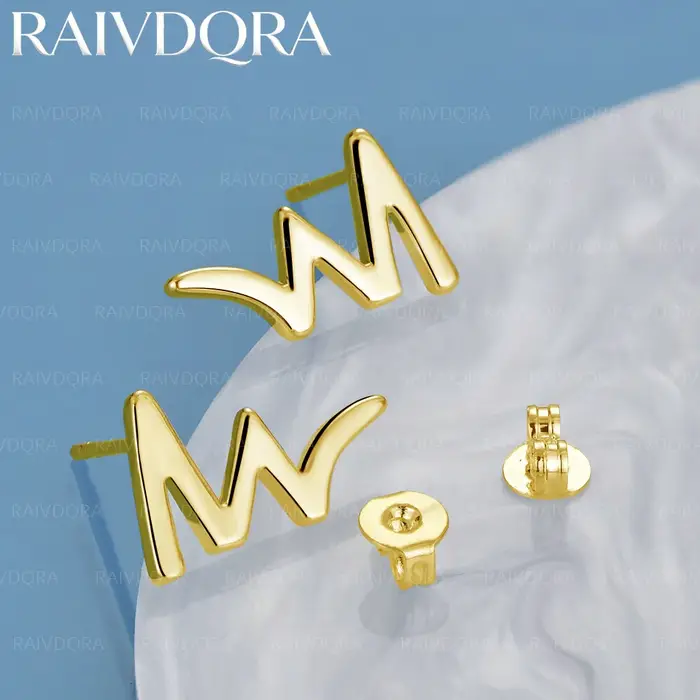 Boucles d'oreilles plaquées or 18 carats pour femmes, bijoux simples et élégants, cadeaux de fête, m