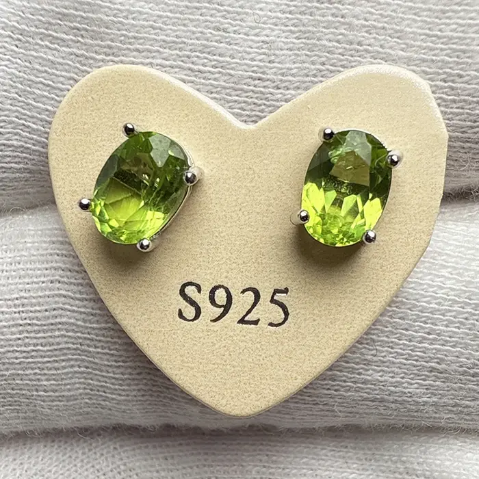 Argent 925 Prestyle ﻿ Boucles d'oreilles pour femmes avec pierre naturelle, soulagement du stress, c