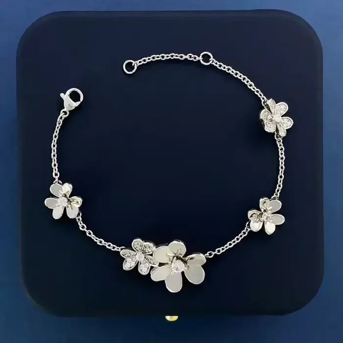 Bracelet trèfle en argent Sterling 925 pour femmes, bijoux de créateur de luxe, cadeau exquis, envoi
