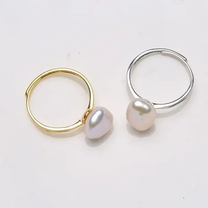 Bague en perles baroques naturelles