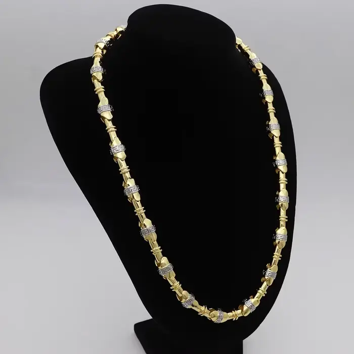 Collier brésilien couleur or 60cm, chaîne de cou pour femmes et hommes, Punk, gothique, esthétique, 