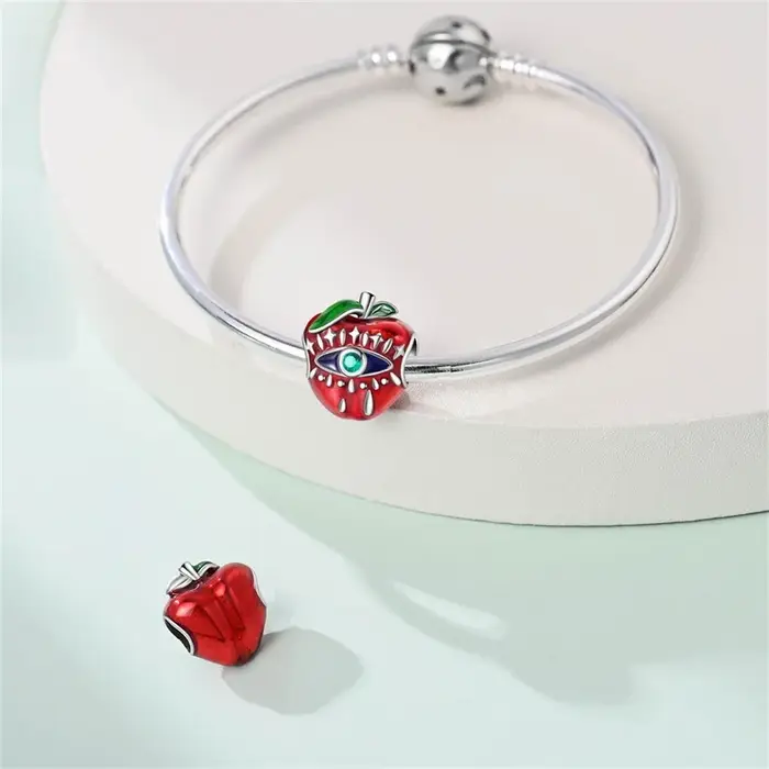 Charmes en argent sterling 925 en forme de pomme d'Eden bijoux DIY pour filles anniversaires et autres occasions spéciales