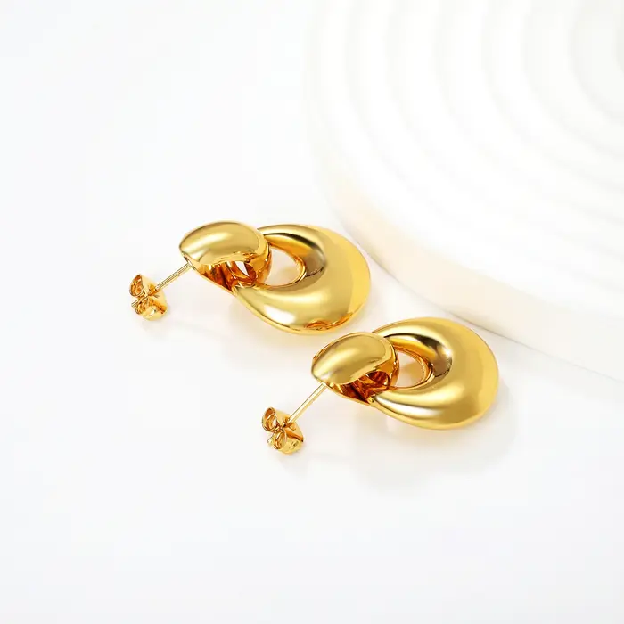 ASONSTEEL mode acier inoxydable gros Haert goutte boucle d'oreille doré pour les femmes exagéré pendant mariage luxe bijoux cadeaux