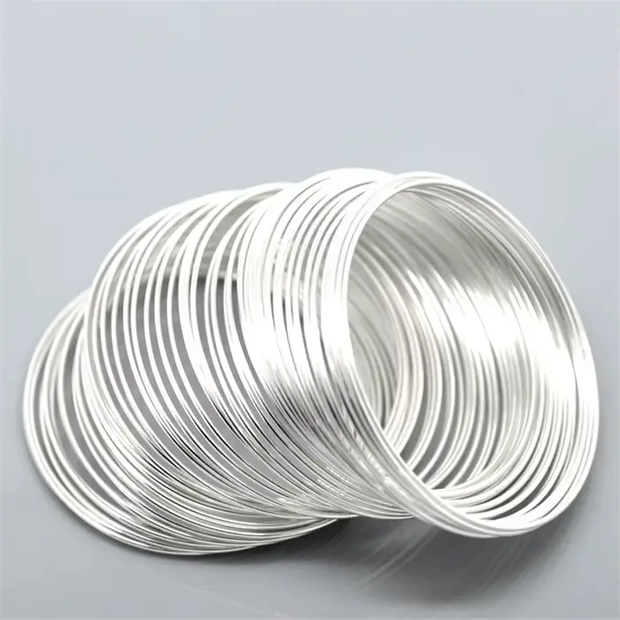 Doreen Box Memory Beading Steel Wire Gold Document, 100 Loops, DIY Necklace Bracelet Jewelry, Execut