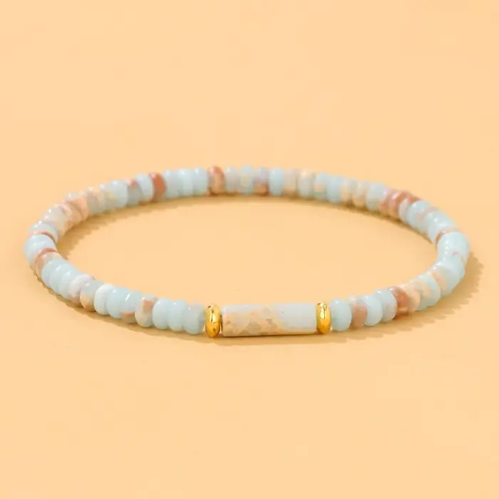 Bracelets en perles de pierres précieuses Picasso pour hommes et femmes